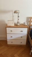 Commode 3 tiroirs bois et blanc bon état