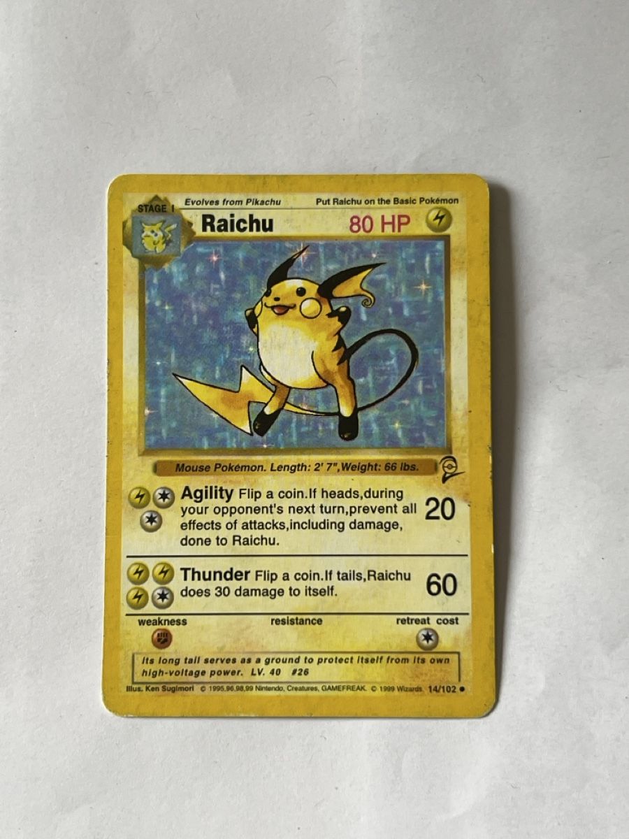 Pokémon Carte collezionabili: Pokemon Karte Raichu Base set Proxy – Usato da Almens venduto da dra_mql5
