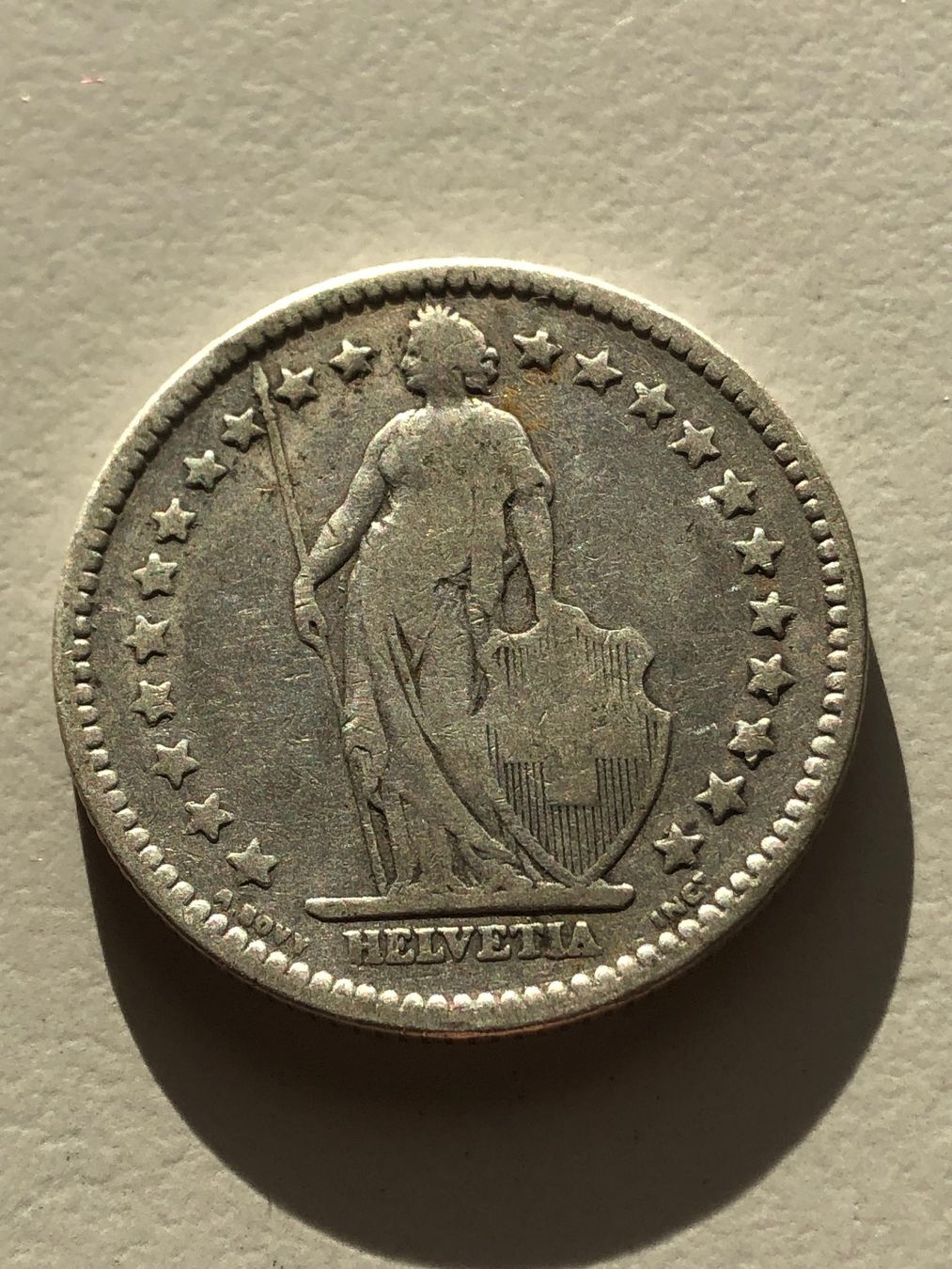 Alle Münzen: 2 Fr. 1886 – Gebraucht aus Schötz von Odpa 1