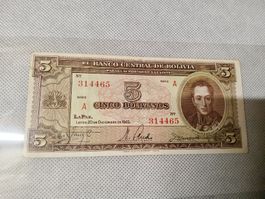 Banknote Bolívia 1945