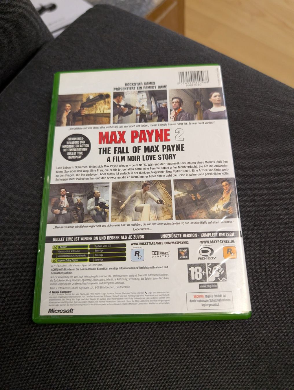 Jeux: Max Payne 2 Microsoft xbox – D'occasion à Giubiasco par Ticinerd 1