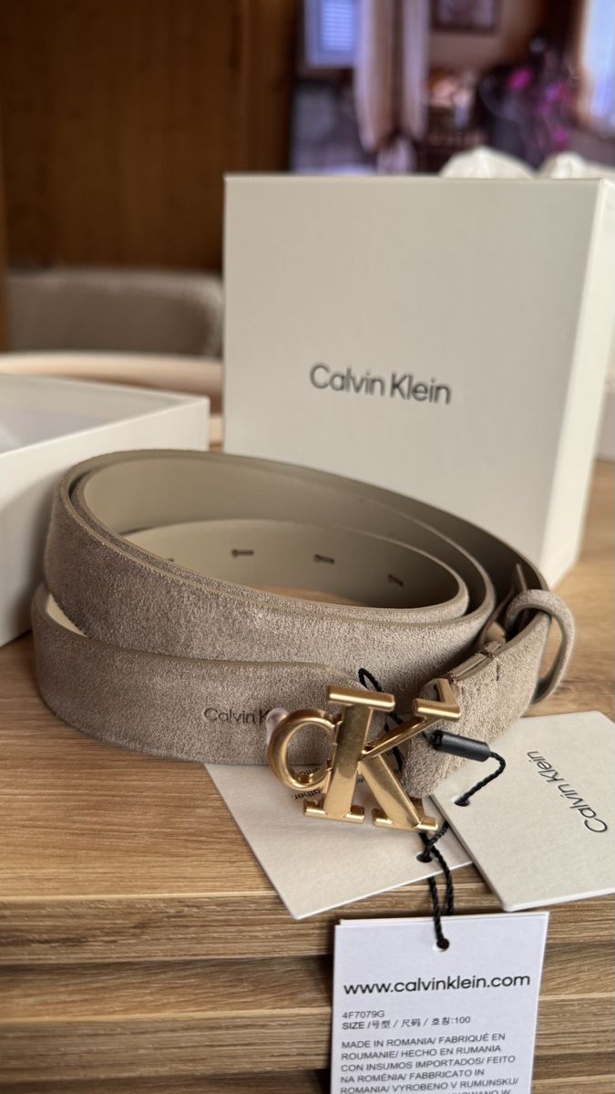 Calvin Klein Cinture: Calvin Klein Gürtel Taupe – Nuovo e nell'imballaggio originale da Surcasti venduto da Lenkita 3