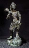 Antike Bronze Statue - Hindu Gott Hanuman