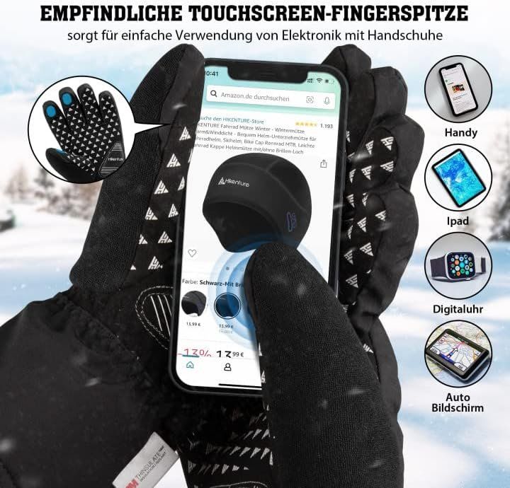 Guanti & manicotti: Winterhandschuhe- [Mit 3M Thinsulate Insulation] Gr. L – Nuovo e nell'imballaggio originale da Nuglar venduto da SaleRitter 5