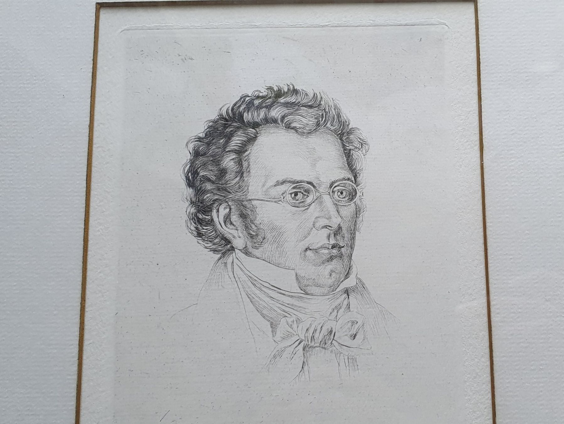 Dipinti: 2 Radierungen Beethoven & Schubert, im Goldrahmen – Usato da Kreuzlingen venduto da Rschweiz1 3