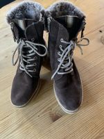 Damen Schnürstiefel Tamaris braun Grösse 37 gefüttert