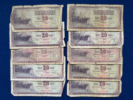 BELGRAD VINTAGE - Jugoslawien - 10 x 20 Dinara