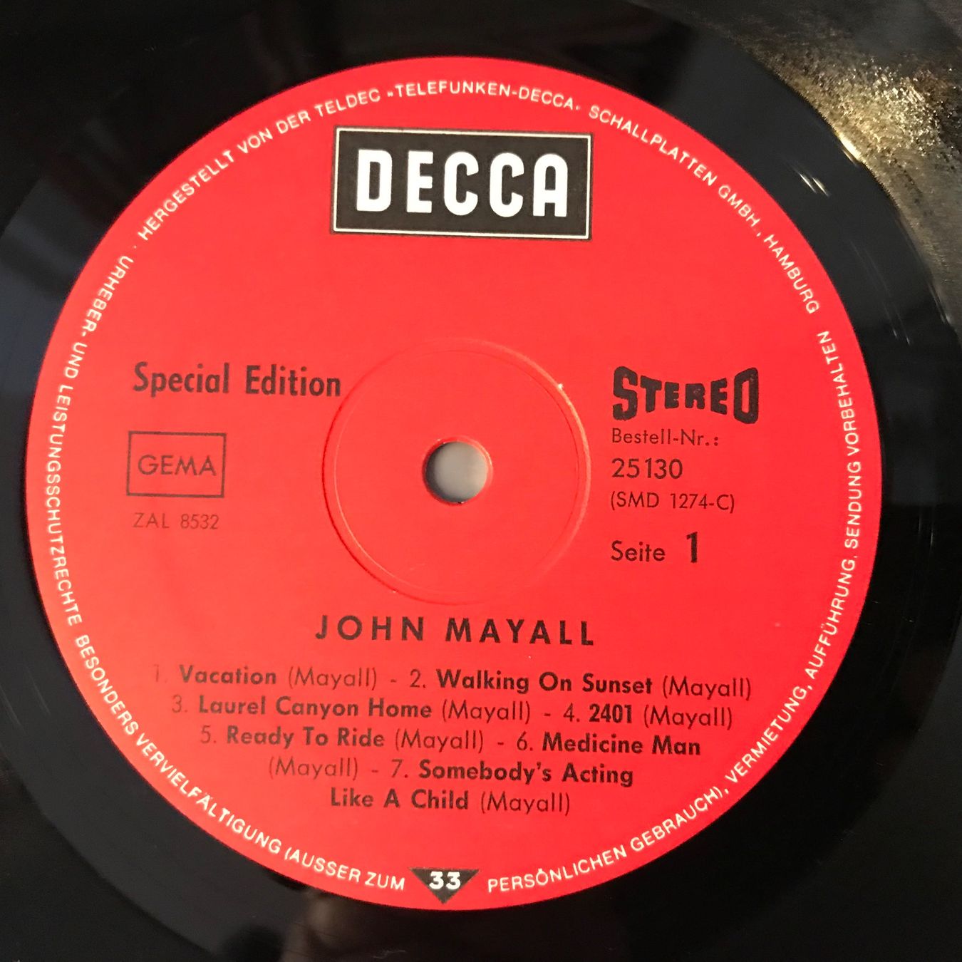 Dischi in vinile: John Mayala - Same (CH Special Edition) – Usato da Aesch BL venduto da BlueMusicRecords 2