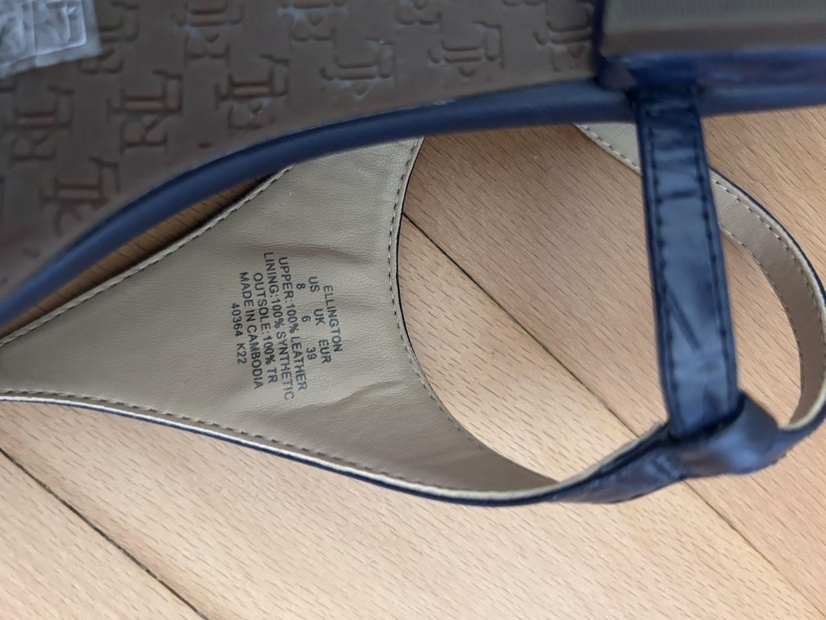Ralph Lauren Scarpe da donna: Ralph Lauren navy blue mock croc sandals – Usato da Biel/Bienne venduto da zit_v5yc 3
