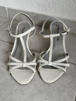 Tamaris Sandale weiss Gr. 38, Absatz 6cm