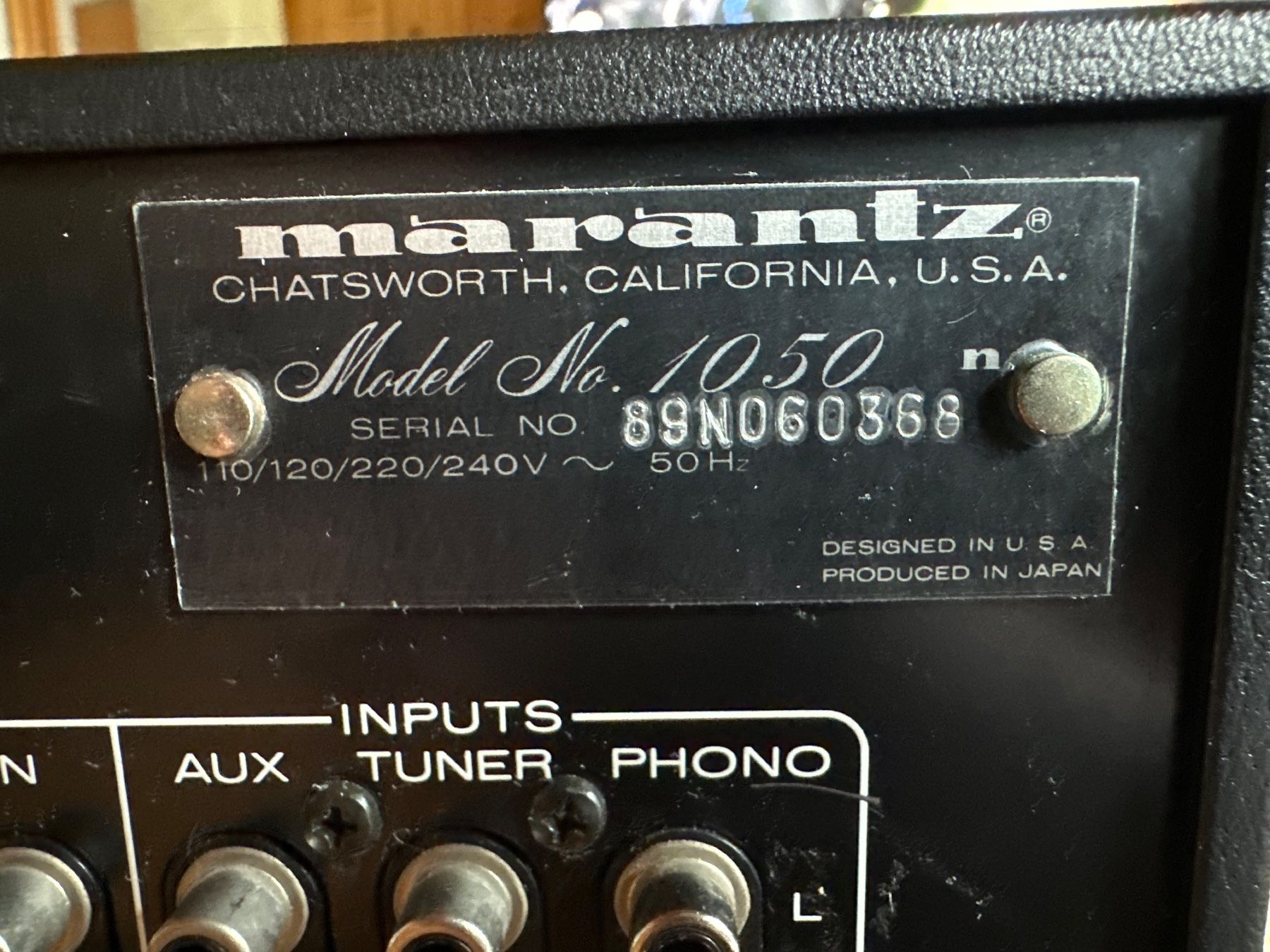 Marantz Amplificatori: Marantz Model 1050 Stereo Verstärker gebraucht – Usato da Elm venduto da kri_5q2c 1