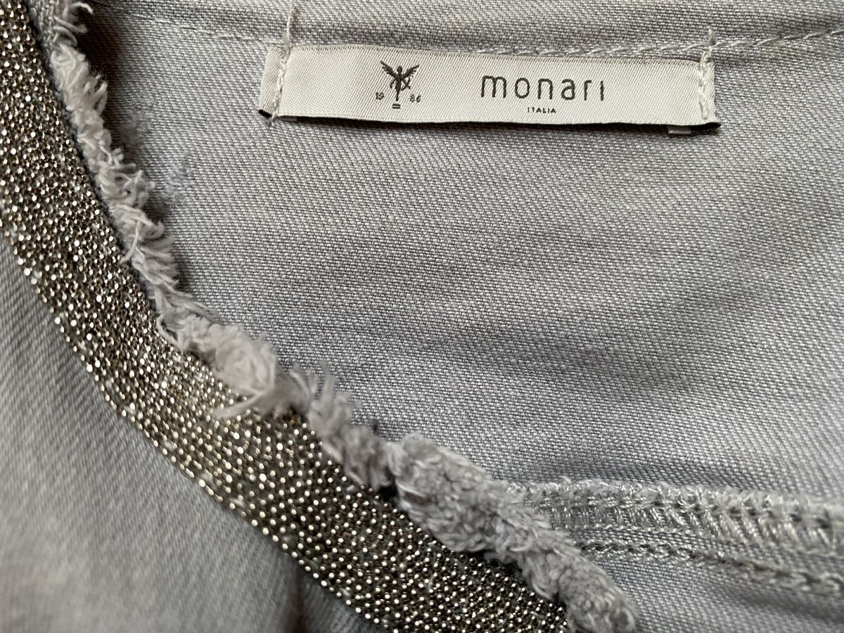 Monari Giacche: Monari Jeansjacke Damen Gr. 40 Grau – Usato da Volketswil venduto da Flamingo_66 3