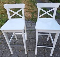 2 Barhocker in weiss
