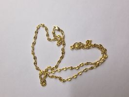 Goldhalskette, Bohnenkette, Schiffsankerkette 750/18 Karat