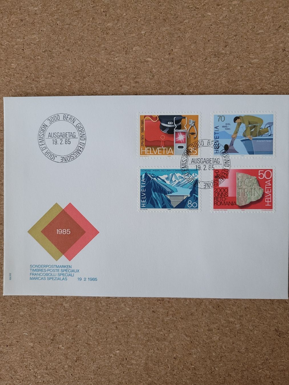 Alle Briefmarken: Umschlag mit Marken Sonderpostmarken – Gebraucht aus Inwil von Flower2325