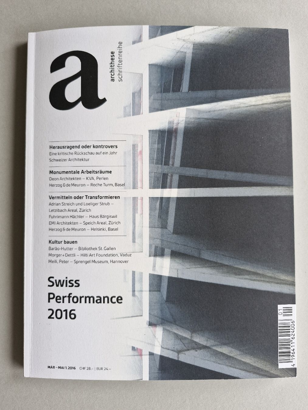 Riviste & Magazine: Archithese - Swiss Performance Architektur , Herzog,  Meil – Nuovo (secondo la descrizione) da Zürich venduto da Secretariat11