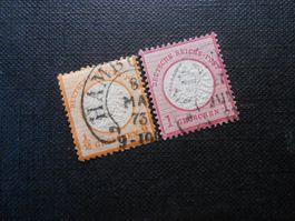 DR Mi 18/19  Deutsches Reich 1872  Mi18  Hufeisenstempel NDP