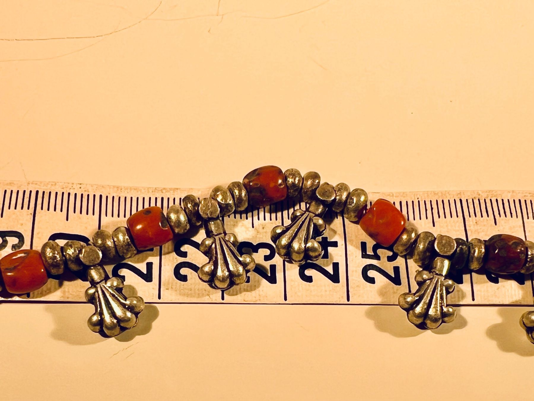 Ketten: Collier ancien, corail véritable et argent, ethnique Inde – Gebraucht aus Genève von DELIRBEADS 6