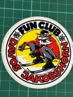 Vintage-Aufkleber „Fun Club Davos Jakobshorn“-Sammlerstück