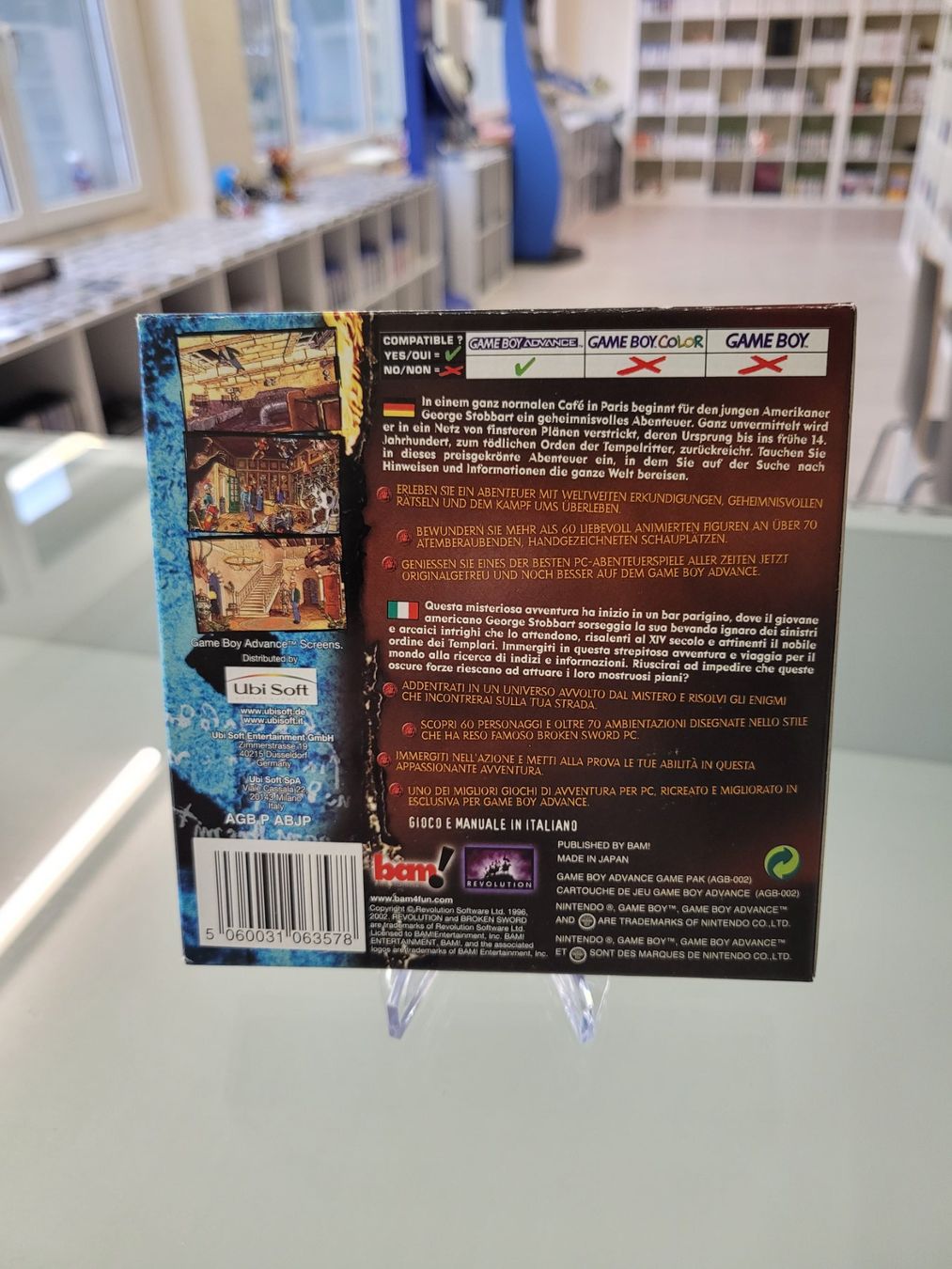 Giochi: Baphomets Fluch / Broken Sword (GBA) – Usato da Uezwil venduto da -Retrogames- 1