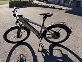 Stromer ST5 E-Bike grau 4798 km gebraucht guter Zustand