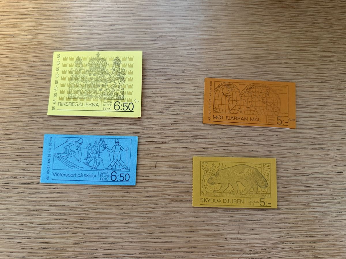 Alle Briefmarken: 4 Markenheftchen von Schweden  – Neu (gemäss Beschreibung) aus Murgenthal von Tina_4055 1