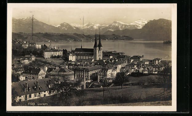 Cartoline postali: AK Luzern, Panorama der Stadt, 1926 – Usato da Berlin venduto da bartko-reher