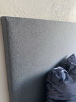 Boxspringbett und Kopfteil grau 180x200 cm gebraucht