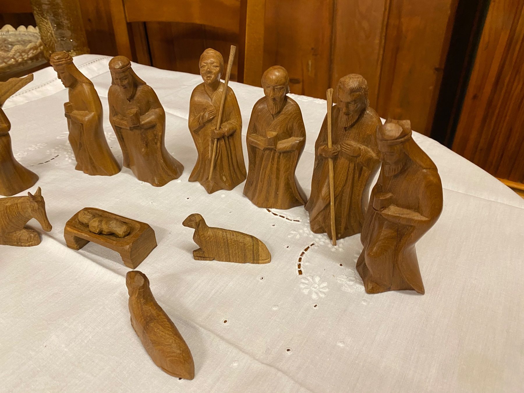 Tutte le decorazioni: 13 Krippenfiguren aus Holz - 12 cm hoch – Usato da Gränichen venduto da onkel_xxl 2