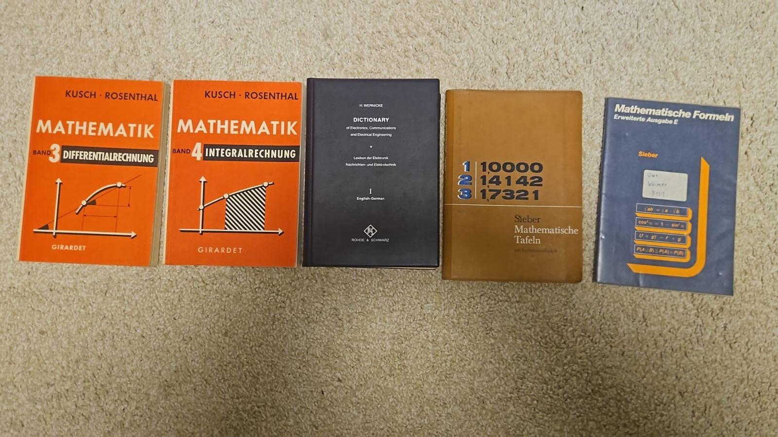Bücher: Klassische Mathematik,höhere Mathematik,tech. Dictionary ING – Gebraucht aus Mauren TG von xkr1998