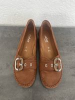 Slipper Gabor braun Wildleder Grösse 4.5 guter Zustand