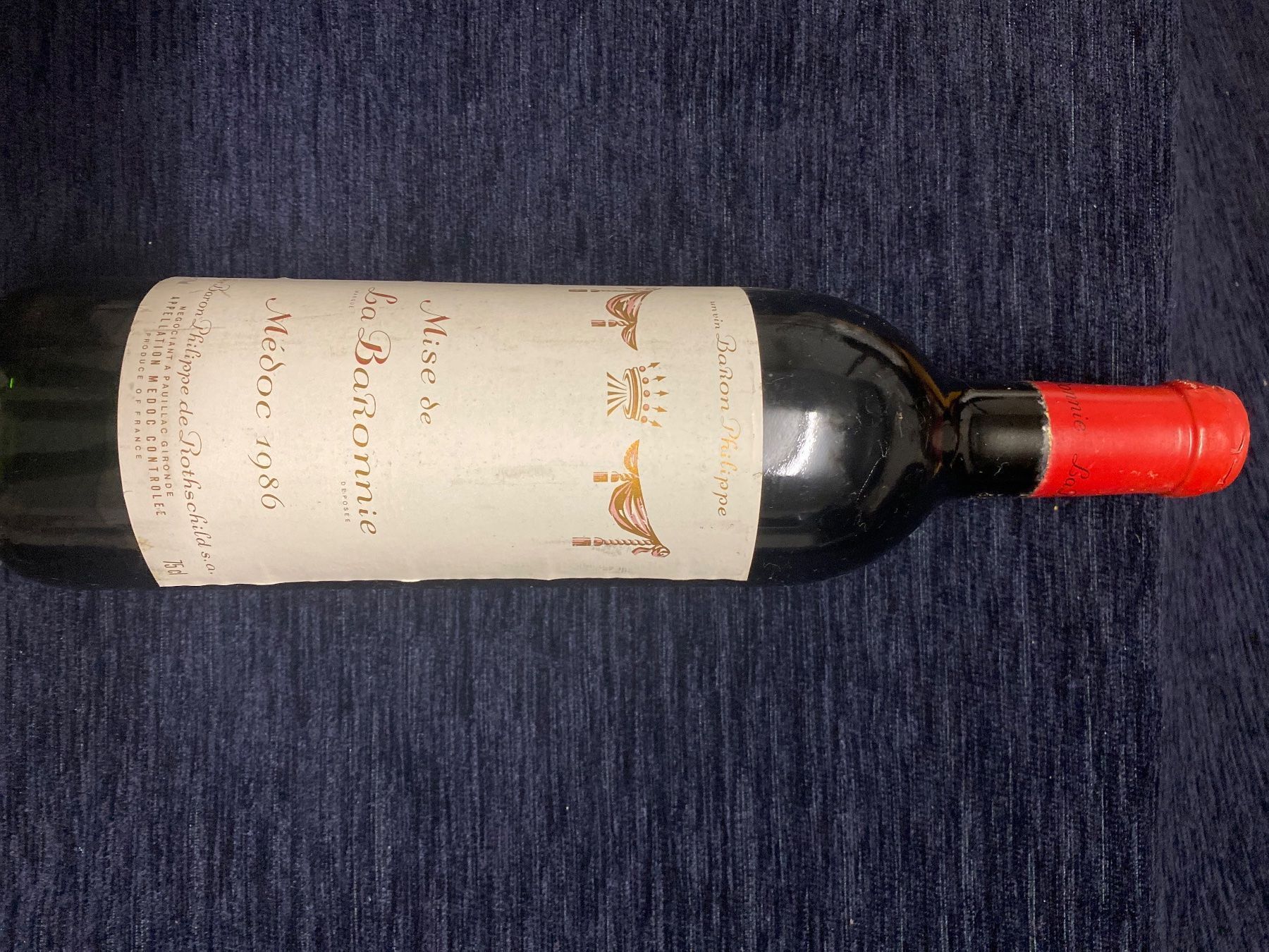 Wein: Baron Philippe de Rothschild Medoc 1986 – Neu und originalverpackt aus Basel von Multisound 1