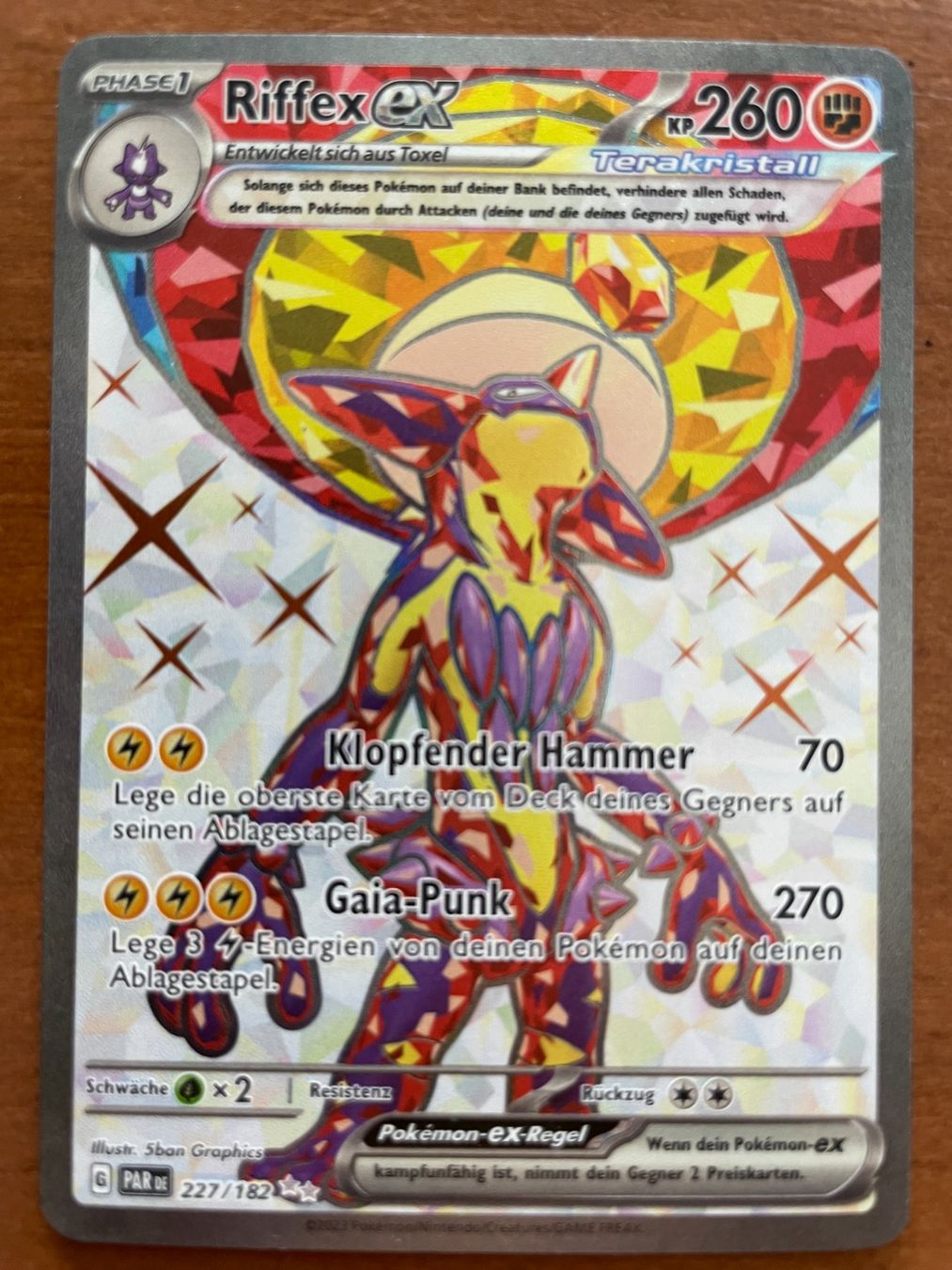 Pokémon Carte collezionabili: Pokemon Riffex eX (Versand gratis) – Nuovo (secondo la descrizione) da Chur venduto da Angerson