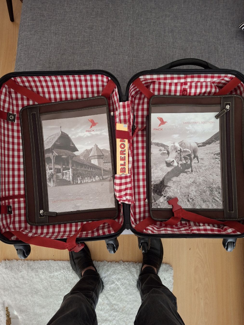Valigie: Pack Easy Hartschalenkoffer braun mit Fell – Nuovo (secondo la descrizione) da Luzern venduto da Sicilia0711 4