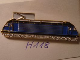 1 Blauer Lokomotiven  Pin (H118)