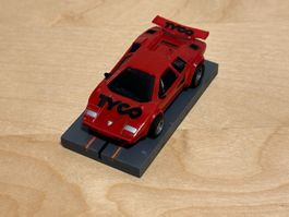 Tyco 440x2 Lamborghini Countach rot, mit Logo