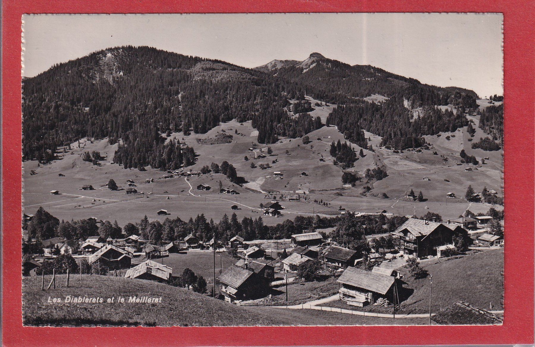 Cartoline postali: Les Diablerets - Le Meilleret - 1952 – Usato da Orvin venduto da Pyaeschli
