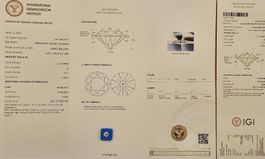 1.21ct Diamond VS1 D ID 2EX (lab) éco-diamond