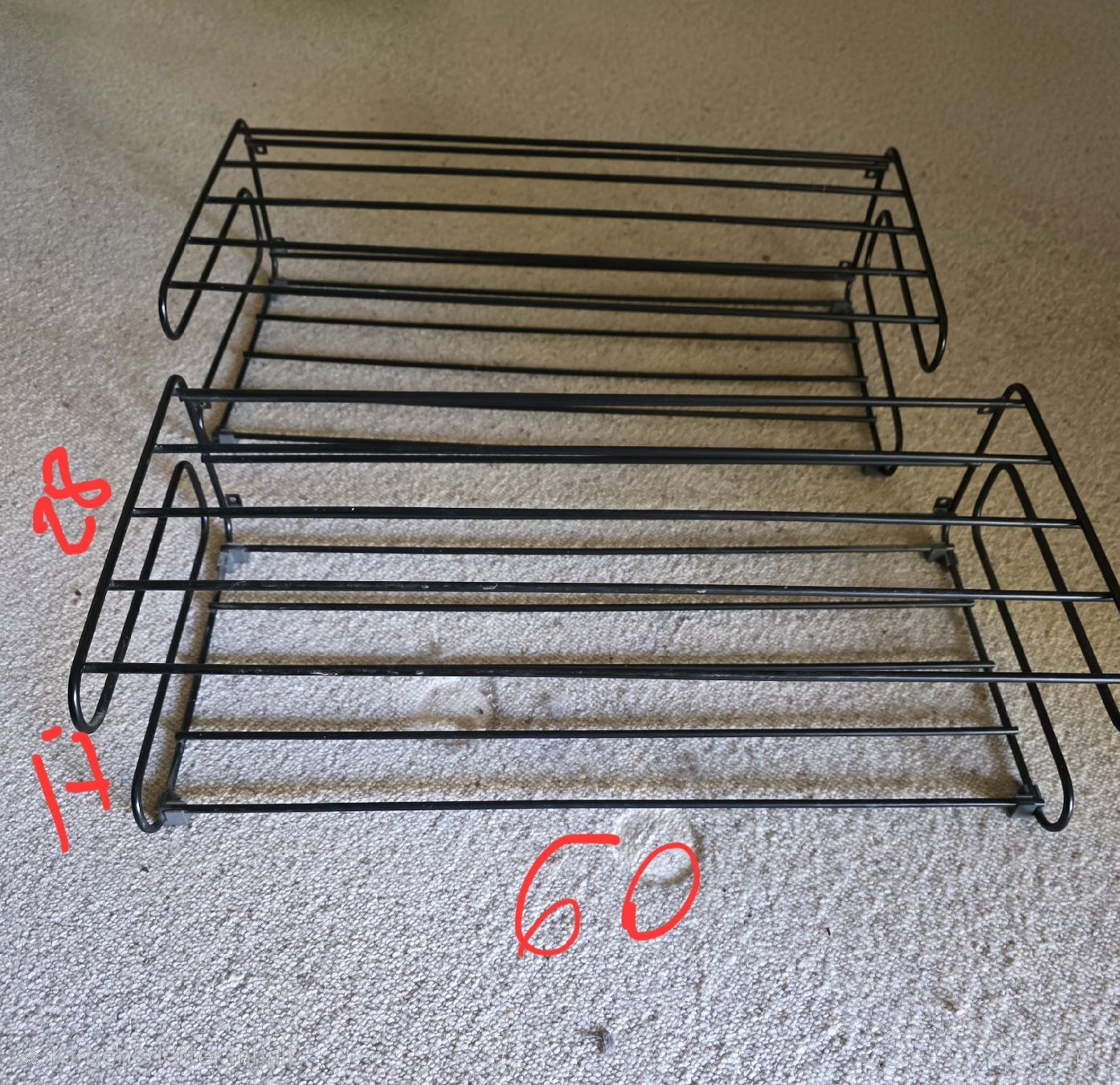 Scaffali: 2x Schuhgestell / Schuhregal Metall schwarz – Usato da Richterswil venduto da Rem2011 1