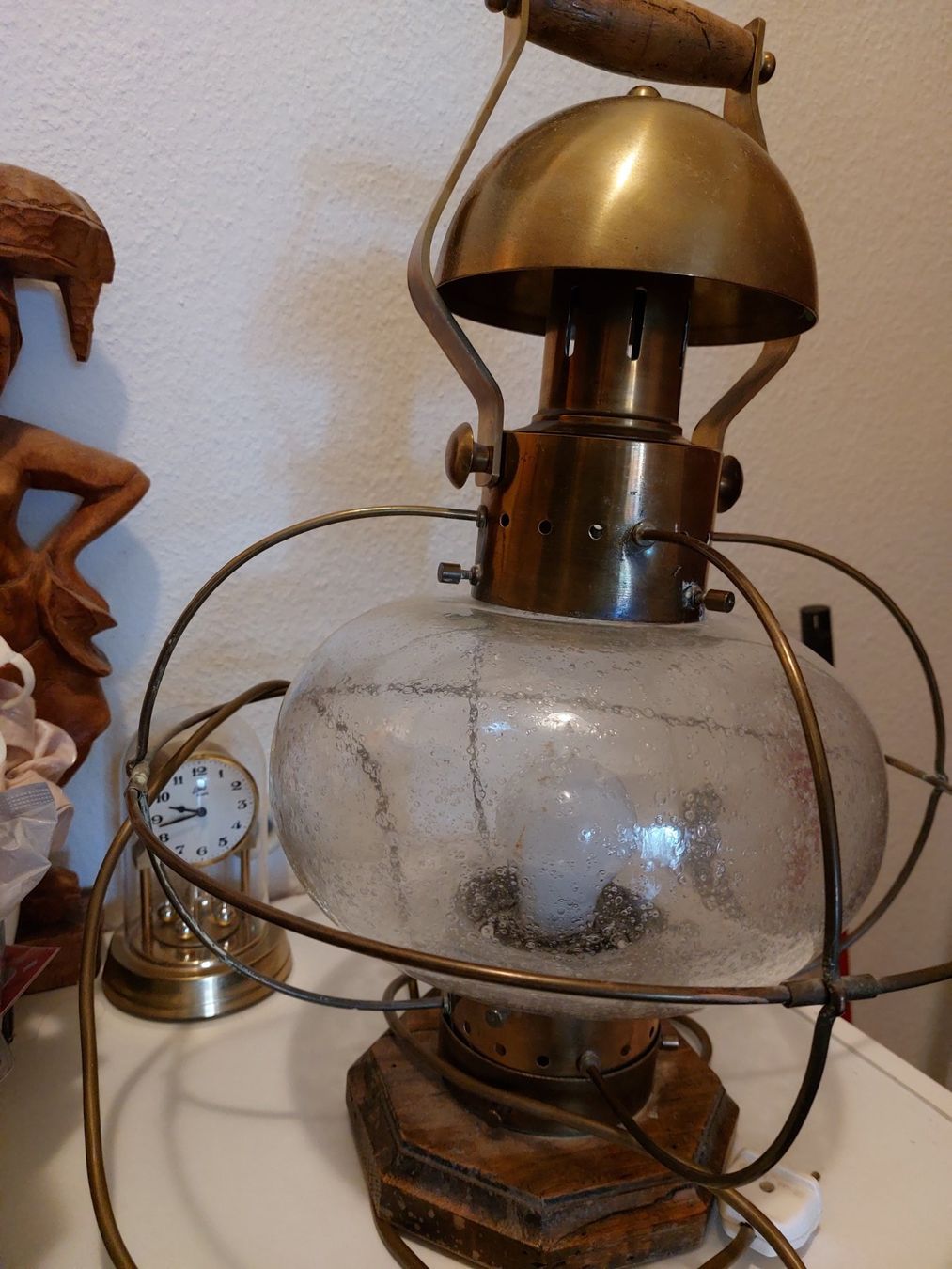 Lampade: 2 lampe de table  artisanal électrique vintage ancienne – Usato da Lausanne venduto da Thy19 2