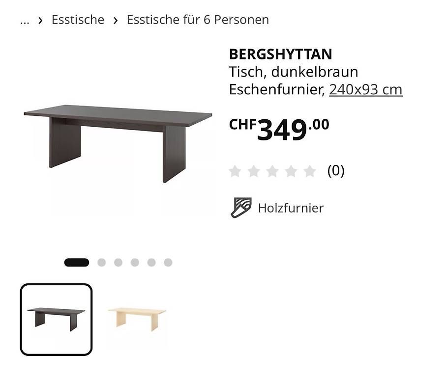 Set di tavolo e panche: Esstisch IKEA BERGSHYTTAN mit 4 Stühlen – Usato da Bern venduto da Karim333 4