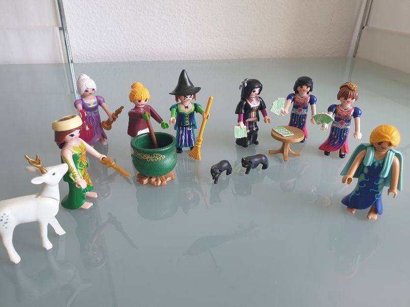 Figurine PLAYMOBIL Sorcière Magicienne (Hexe Zauberin) - Occasion - Pour Collection Halloween Ou Conte