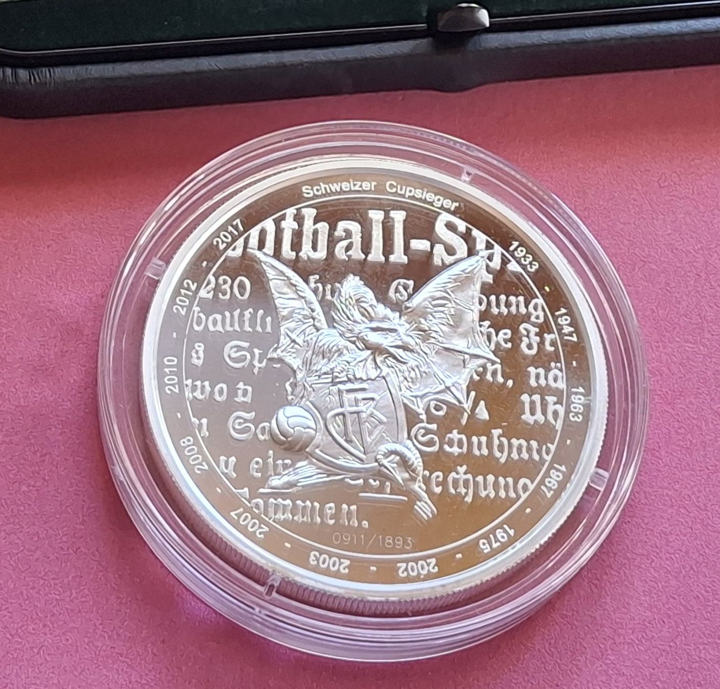 Medaglie: FC BASEL 2018 - 5 OZ FEINSILBER – Nuovo (secondo la descrizione) da Boniswil venduto da dpd4coins 4