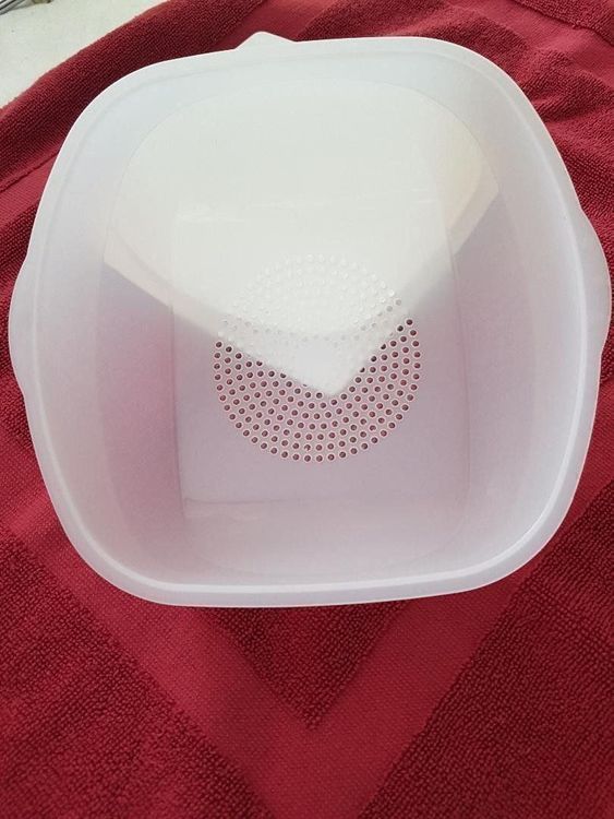 Tupperware Grande Cave A Fromages Jaune Carré Vintage
