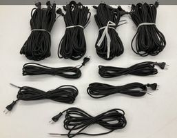 25 Stück Anschlusskabel 2 Pol-Stecker Gummikabel 5,2m