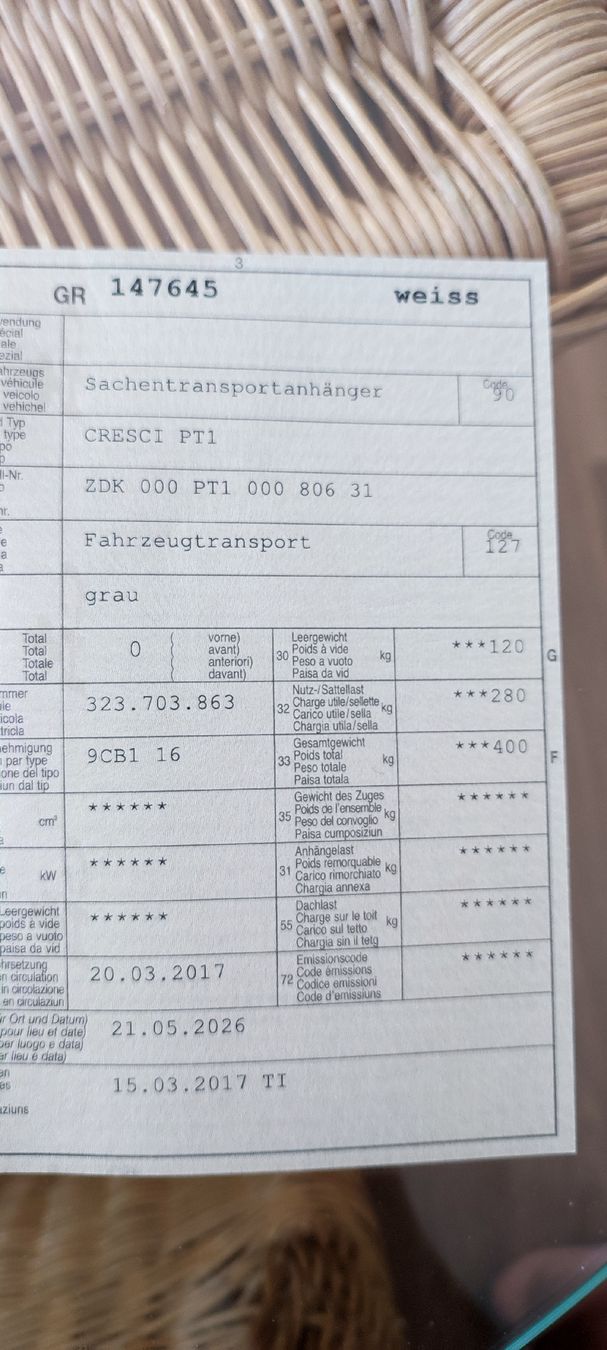 Cresci Rimorchi: Motorradanhänger – Usato da Trin venduto da luk_jk2t 8