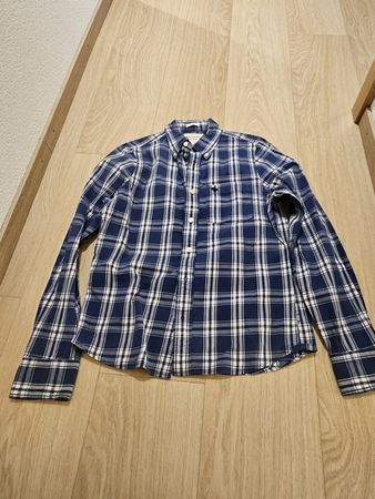 Chemise Abercrombie & Fitch à carreaux bleus, L