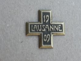 Abzeichen Eidg. Turnfest Sport Lausanne VD 1909 Turnkreuz
