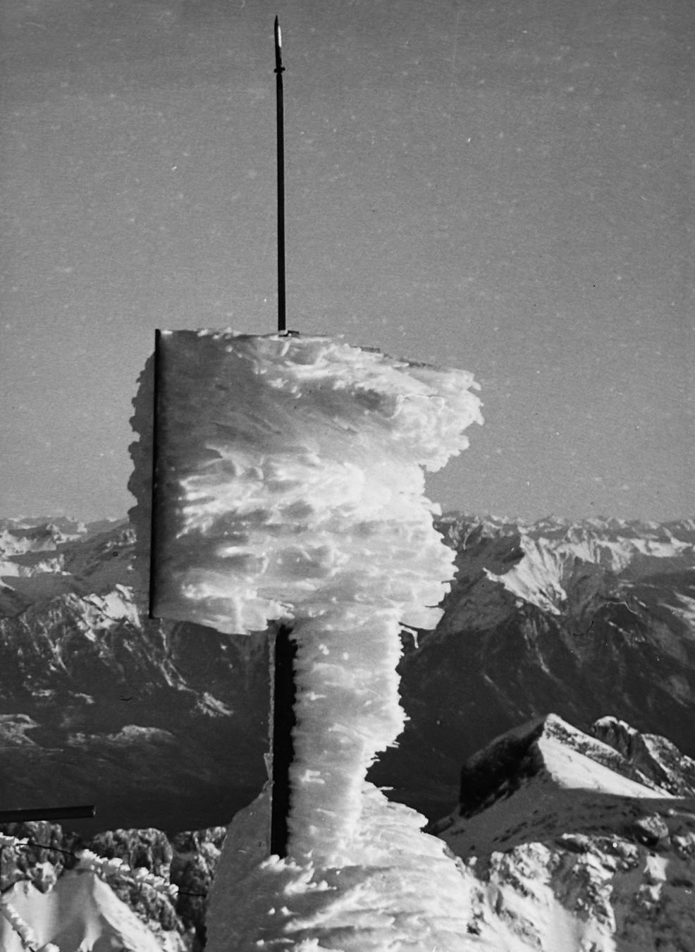 Ansichtskarten: Originalfoto E. Grubenmann, Appenzell, Säntis, Eis – Gebraucht aus Frauenfeld von Merk52