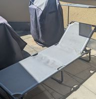 Sonnenliege Grau verstellbar